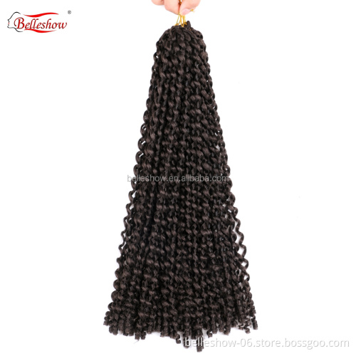 Hot sell 18" wholesale Passion Twist Hair Crochet Twist New Water Wave xtrend passion twist hair
